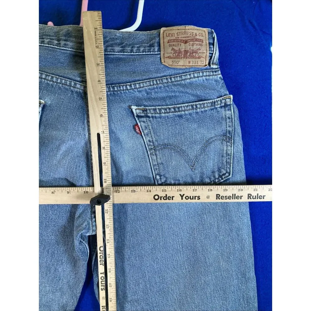 Vintage Levi's 550 Jeans Men's 33x 32 Relaxed Fit Tapered 90s